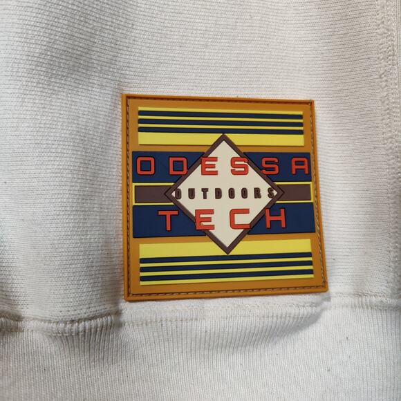 Odessa Sex Cult Men's Sz M Off White Thick Heavy Sweatshirt Square Skateboard - Picture 5 of 6